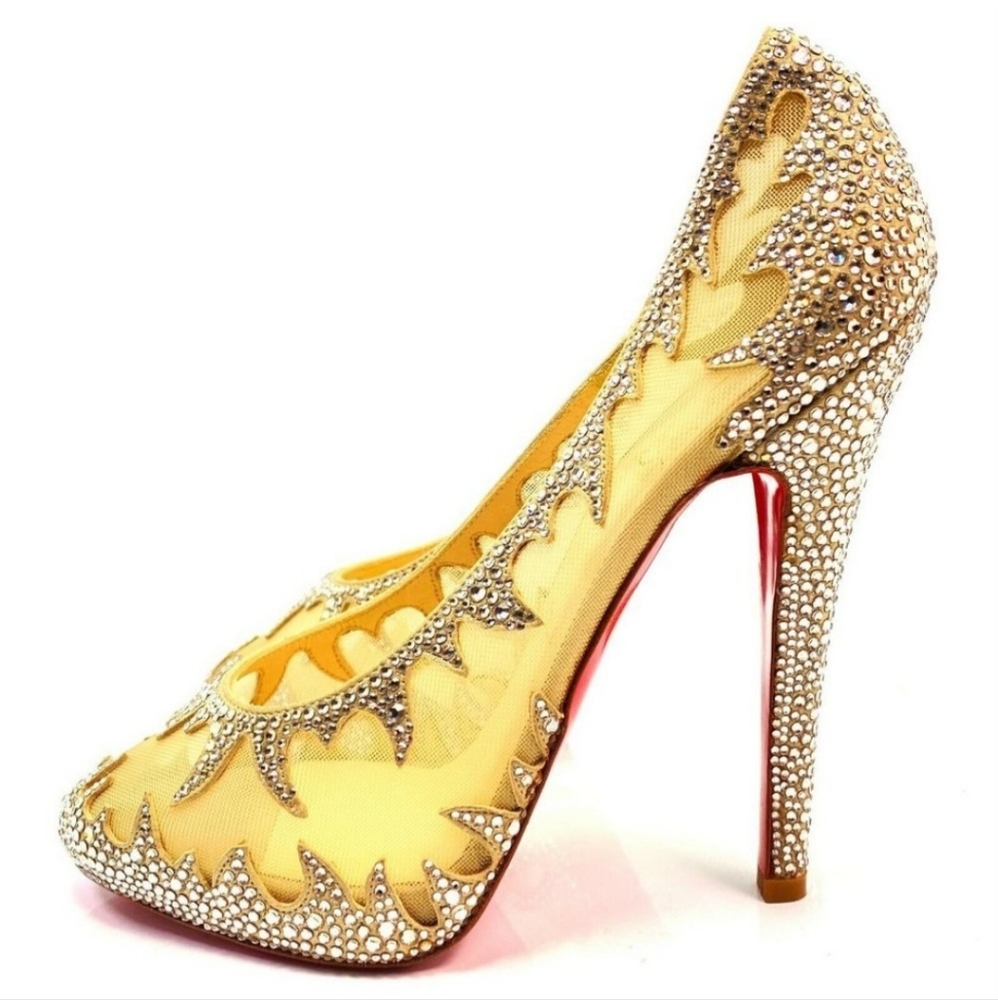 🔥Christian Louboutin Marlene Mesh Swarovski🔥